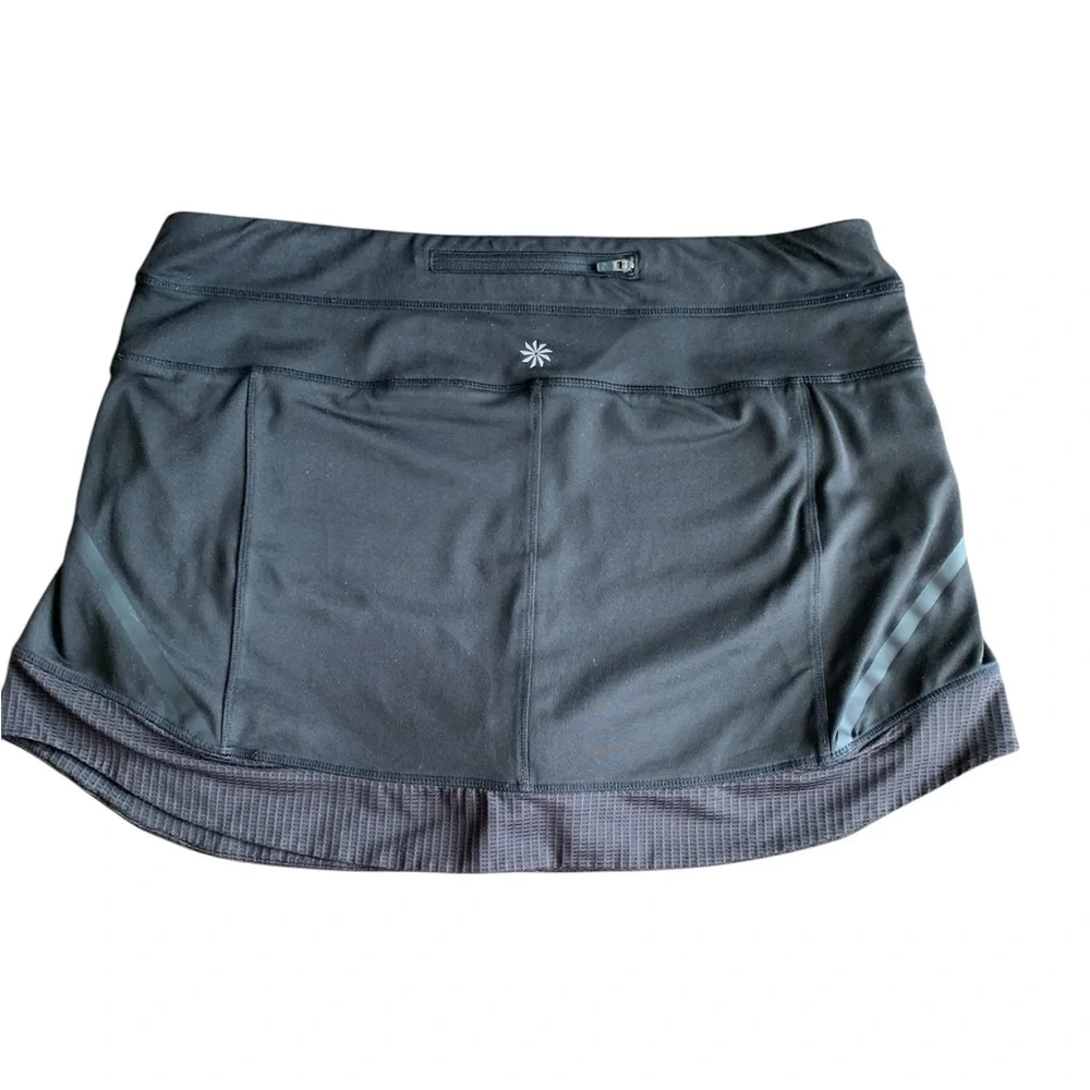 Athleta womens black skort skirt size large athletic pickleball tennis stretch - Picture 2 of 16